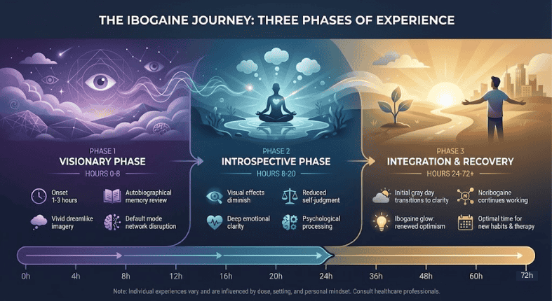 Three ibogaine experience phases